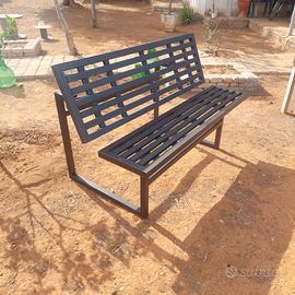 panchina con tavolo pieghevole 2 in 1