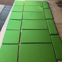 16 pannelli fonoassorbenti con telaio verdi studio