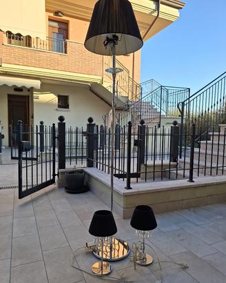Set lampada da terra- 2 Abat- jour Cristallo