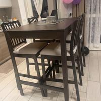Tavolo bar completo con 4 sedie