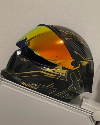 Casco Moto ruroc Atlas 4.0 track Titan gold