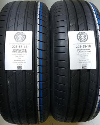 2 GOMME 225 55 18 BRIDGESTONE A74151