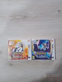 Pokemon sole e Pokemon luna 3ds