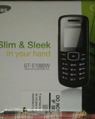 Telefono Samsung E1080 con scatola e accessori
