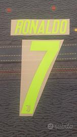 Nameset #7 CRISTIANO RONALDO CR7 Juventus Palace