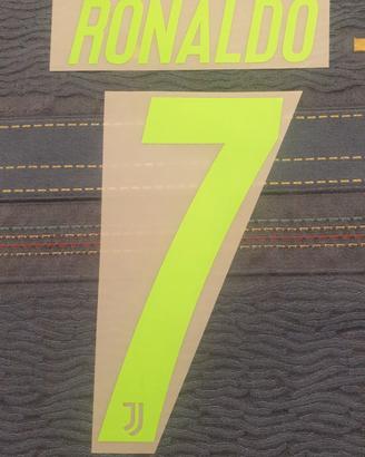 Nameset #7 CRISTIANO RONALDO CR7 Juventus Palace