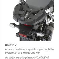Attacco posteriore KR3112 Kappa per bauletto