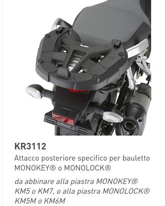 Attacco posteriore KR3112 Kappa per bauletto