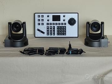 2x PTZOPTICS Streaming Telecamere + IP Controller
