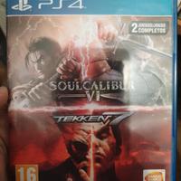 ps4 tekken VII + soulcalibur Vi