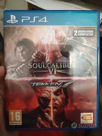 ps4 tekken VII + soulcalibur Vi