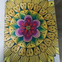 Mandala floreale  stampa decorativa per arredament