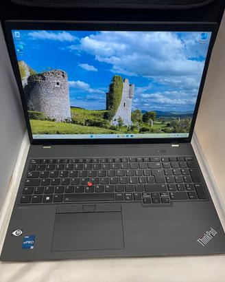 Lenovo T16 i5-1250p 16Gb Ram 256Gb SSD 16 Pollici