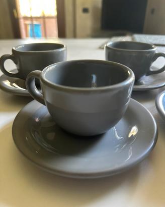 Set 6 tazzine da caffè con piattini