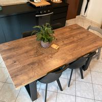 Tavolo legno 180x90x76 conforama quercia