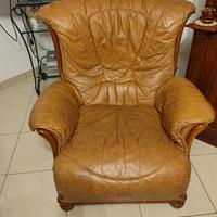 Poltrona in pelle