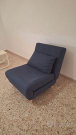 Poltrona trasformabile in chaise longue/letto sing