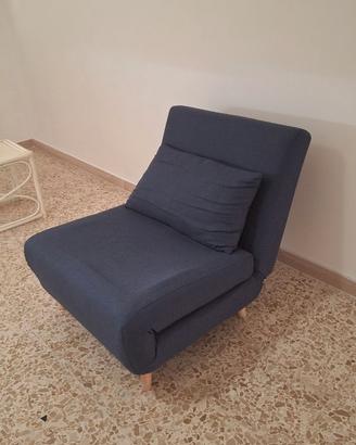 Poltrona trasformabile in chaise longue/letto sing