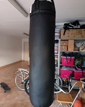 Sacco kick boxing + guanti + gancio