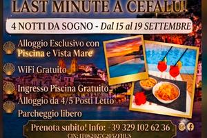 LAST MiNUTE 4 NOTTI DAL 15 AL 19 SETTEMBRE