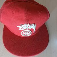 Cappellino Stüssy rosso logo ricamato originale