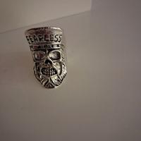 anello biker argento artigianale 