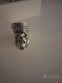 anello biker argento artigianale 