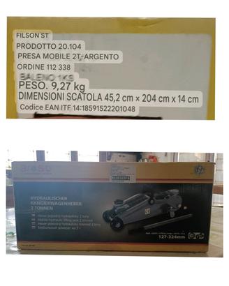 IDRAULICO

cric a carrello

2 TONNELLATE