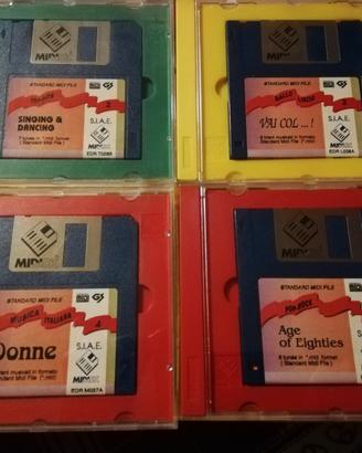 EDIROL SMF Midi File Basi Musicali -4xfloppy Disk