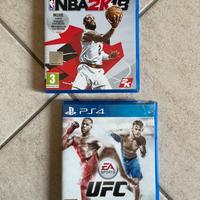 Giochi PS4: NBA 2k18 + UFC