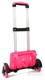 Carrellino telescopico pieghevole per zaini scuola