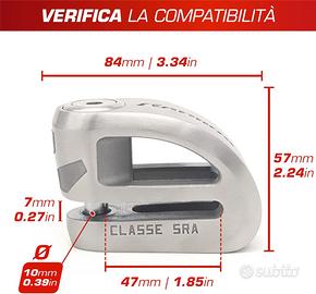 RADIKAL RK310S Blocca Disco per Moto, Sicurezza Pr