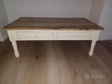 TAVOLINO DA SALOTTO IN LEGNO MASSELLO 