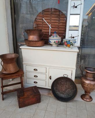 madia in legno di Larice restaurata 