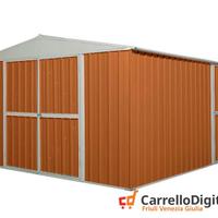 Box prefabbricato in acciaio 360x430 legno chiaro