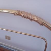 Letto Liparini in ottone dorato