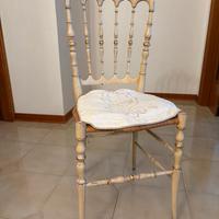 Coppia di sedie shabby chic