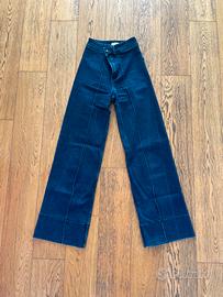 Pantaloni Jeans blu gamba larga tg32 Stradivarius