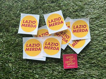 25 Stickers adesivi  AS Roma “Lazio M*rda”
