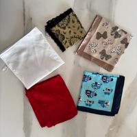 Set di 5 foulard donna, in seta e poliestere