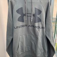 Under Armour felpa  con cappuccio verde militare