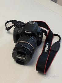 Canon Eos 100D + obiettivo Tamron 18-200 + borsa