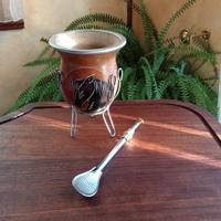 Recipiente di zucca per mate argentino 