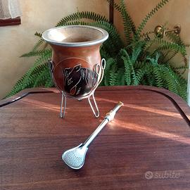 Recipiente di zucca per mate argentino 