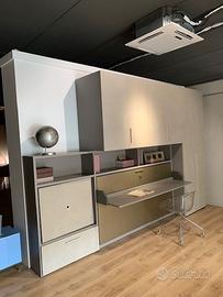 CAMERA CLEVER CON LETTO A SCOMPARSA E SCRIVANIA