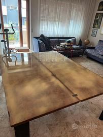 TAVOLO IN RADICA APRIBILE ANNI ‘70