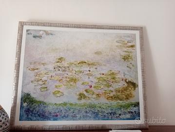 Stampa con cornice argentata