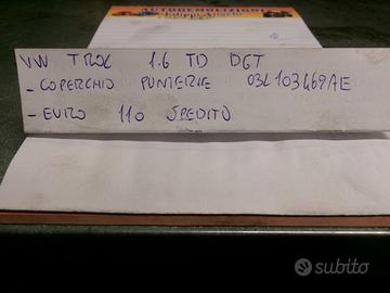 Coperchio punterie volkswagen t roc 1.6 tdi