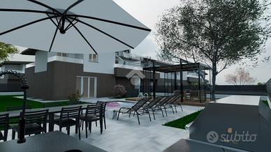 VILLA A SCHIERA A MONZA