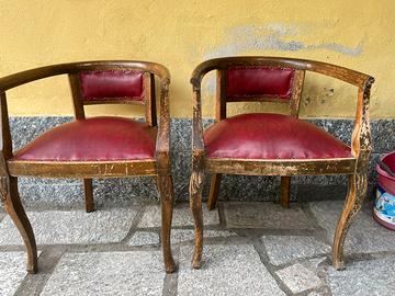 Coppia sedie vintage